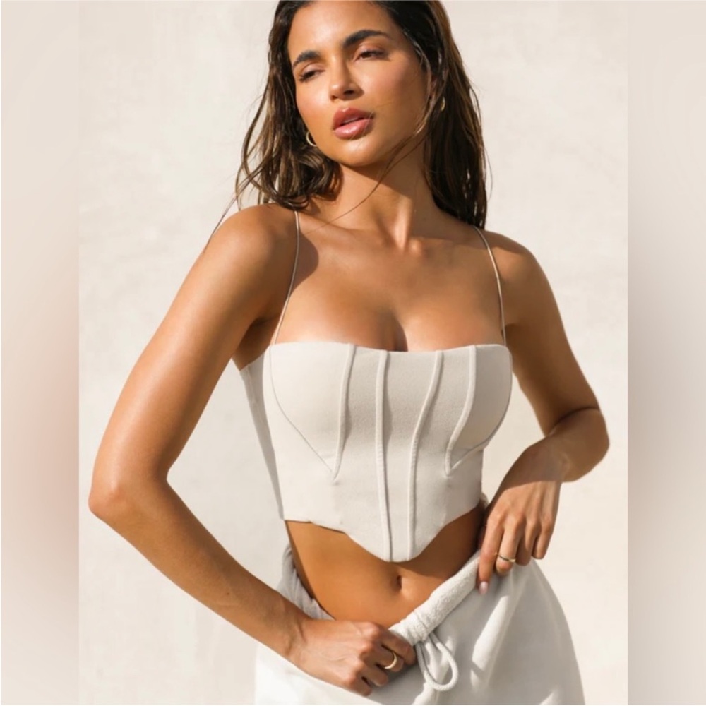 Joah brown corset in sueded Yuma